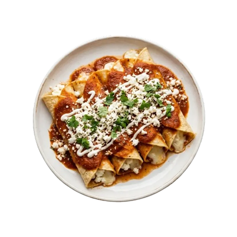 Enchiladas Rellenas De Queso Fresco