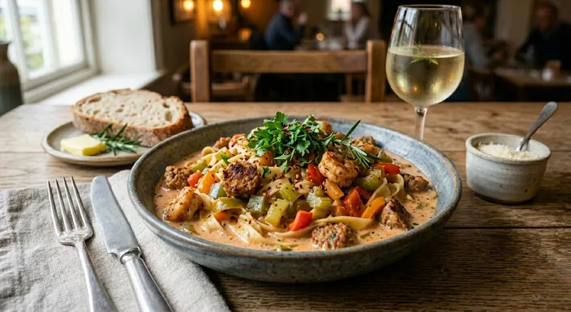 Creamy Vegan Jambalaya Pasta