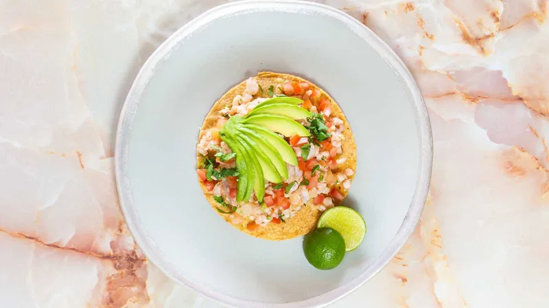 Ceviche De Camaron Tostadas