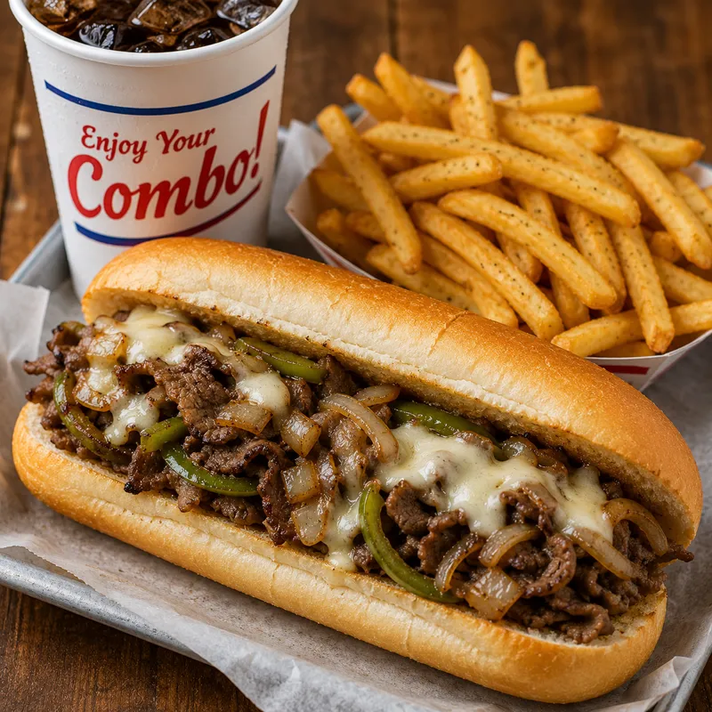 #7 Philly Cheese Steak Combo