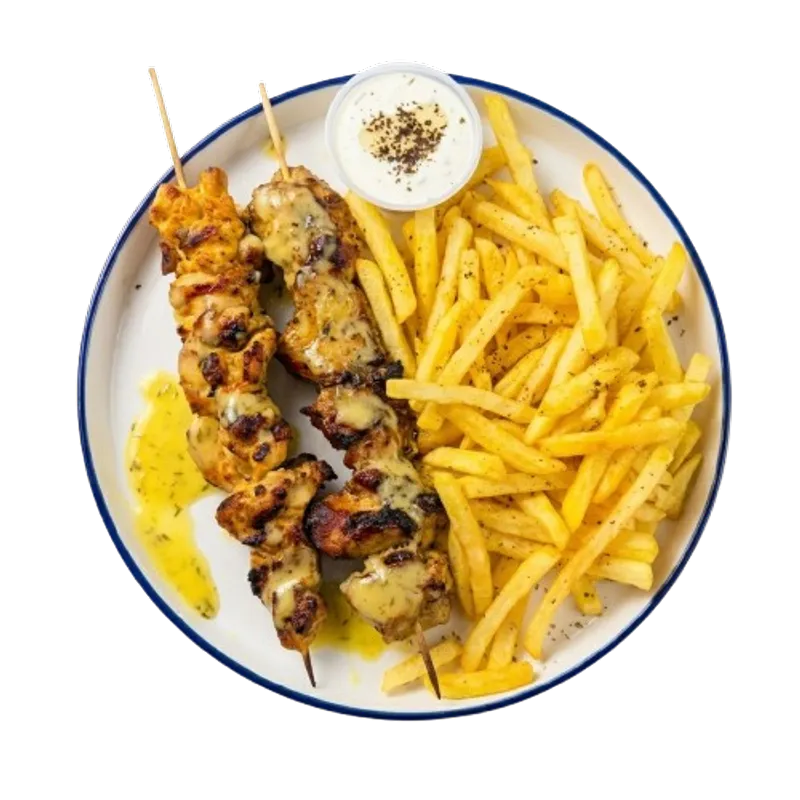 Chicken Souvlaki Plate