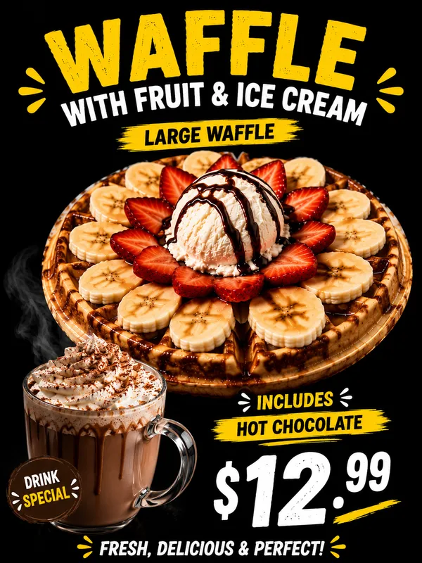 Large Waffle Combo