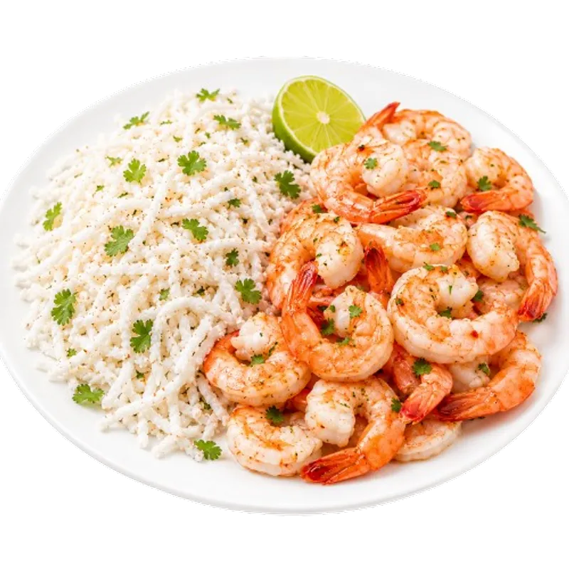 5. Coco con Camaron Cocido /Coconut With Cooked Shrimp