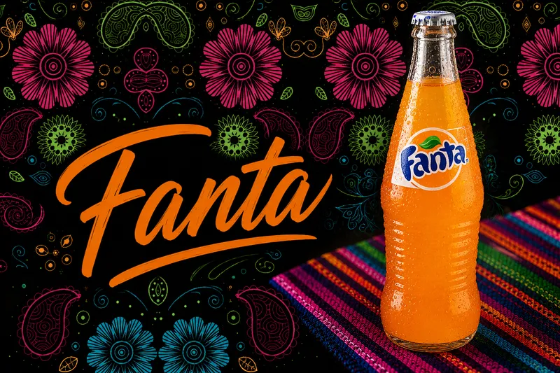 Mexican Fanta Orange Bottle