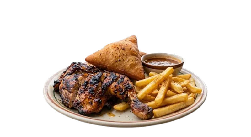 Jerk Chicken And Fries