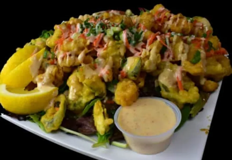 Calamari And Jalapeno Tempura Salad