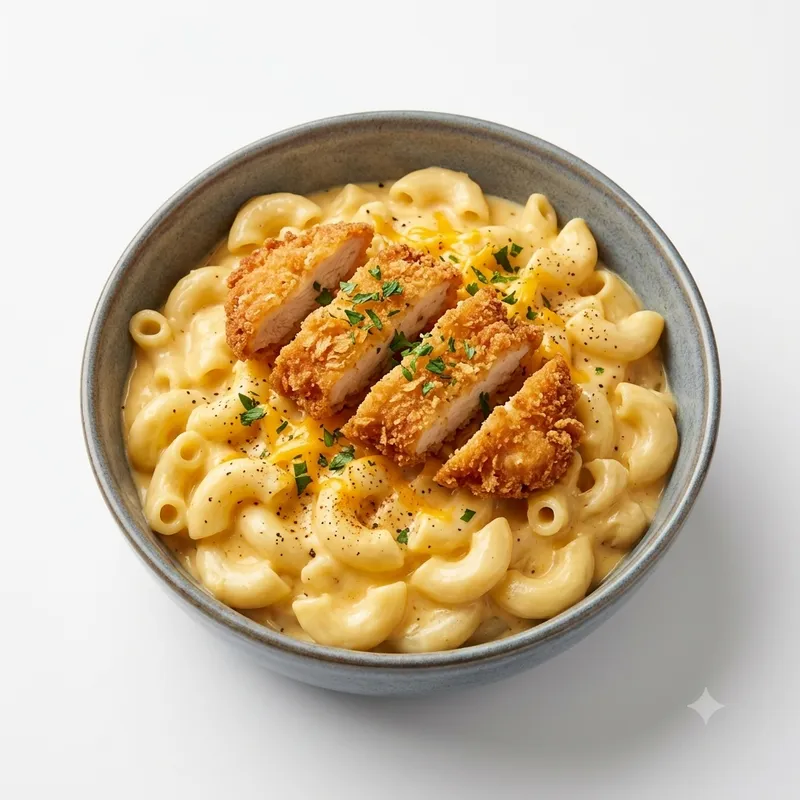 Mac & Cheese With Chicken Fingers