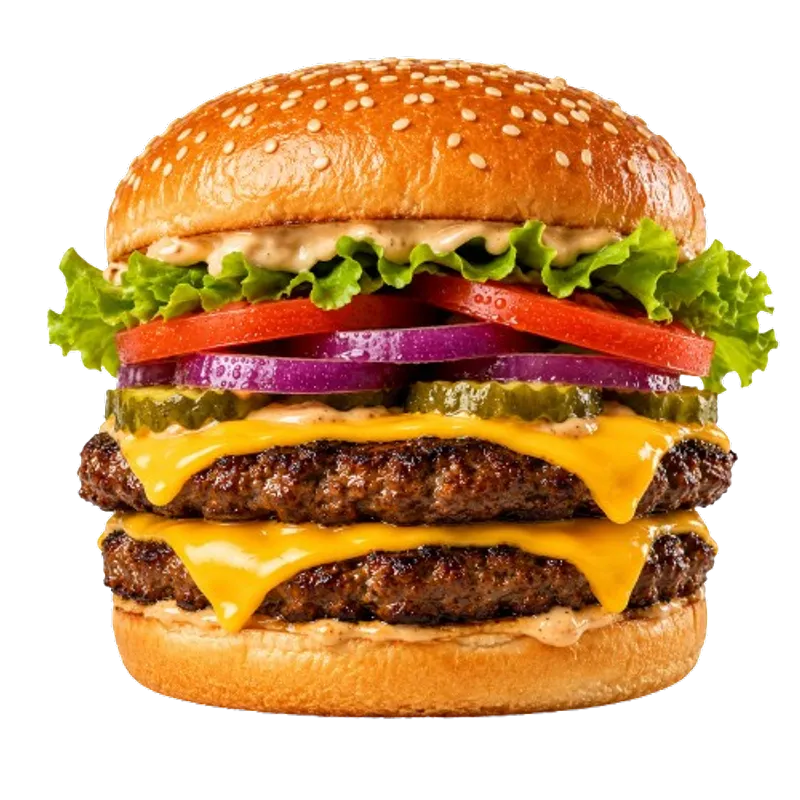 Double Deluxe Cheeseburger