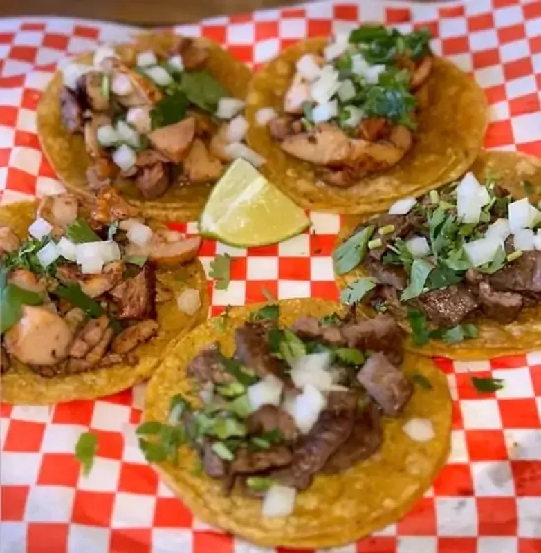 (5) Street Style Corn Tortilla Tacos