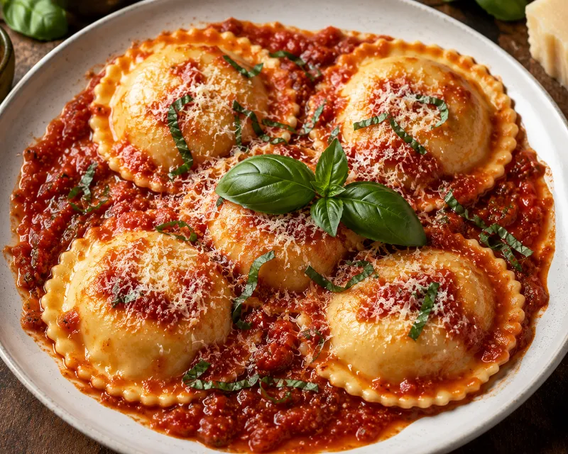 Baked Ravioli Marinara