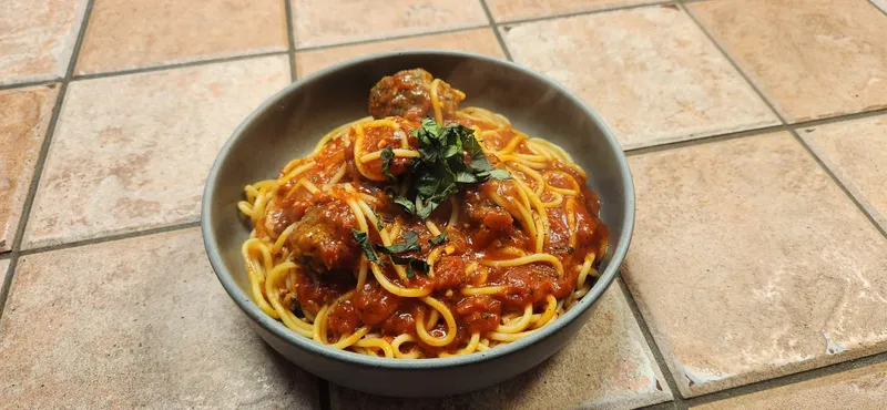 Spaghetti With Meat Balls, Meat Sauce Or Grilled Italian Sausage Links