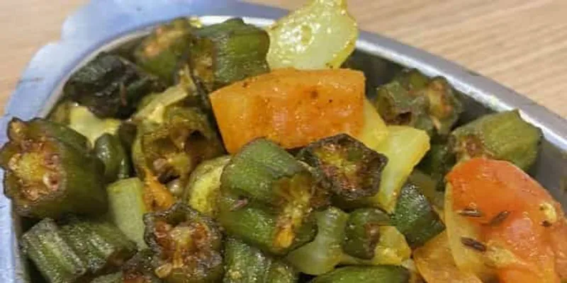 Bhindi - Do - Piaza ( Vegan )