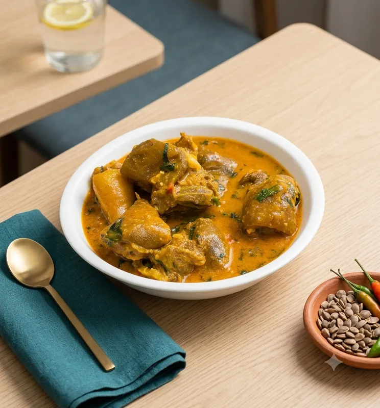 Ogbono Soup With Fufu