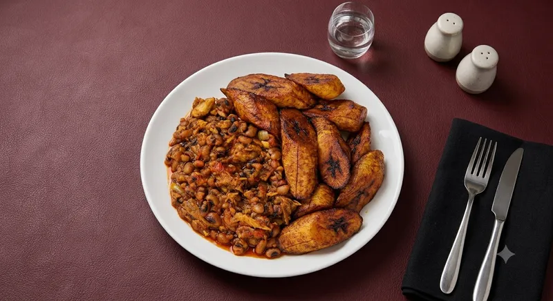 Beans And Fried Plantain