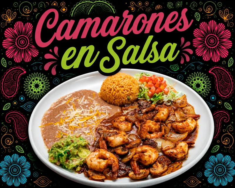 Camarones en Salsa