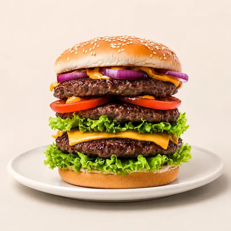 Triple With Cheese Burger