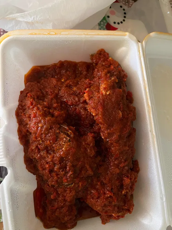 Red Snapper Fish Garvy with Fufu
