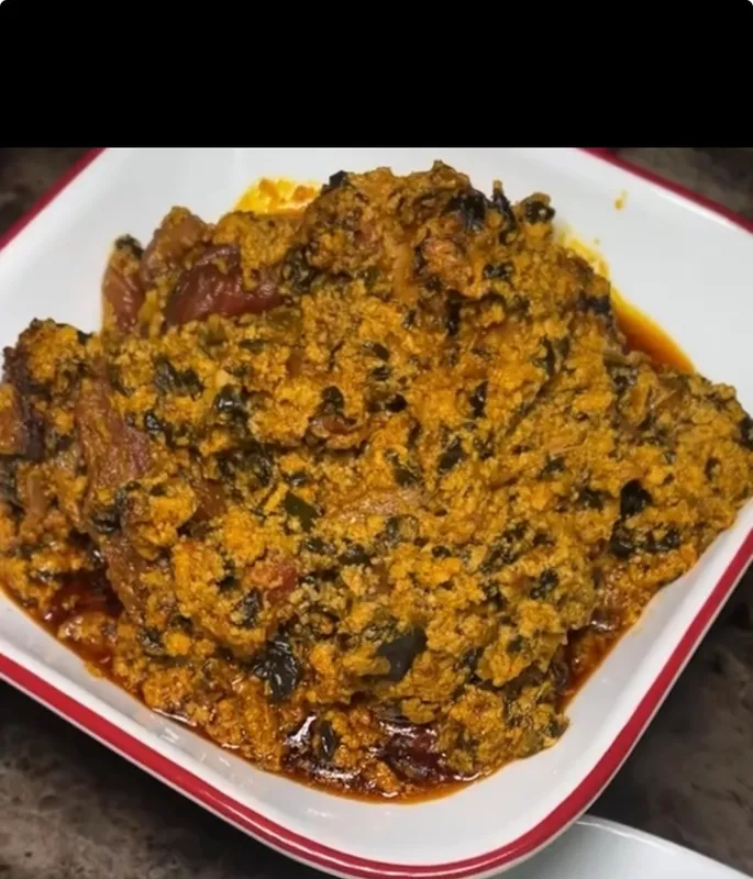 Egusi Soup with Rice