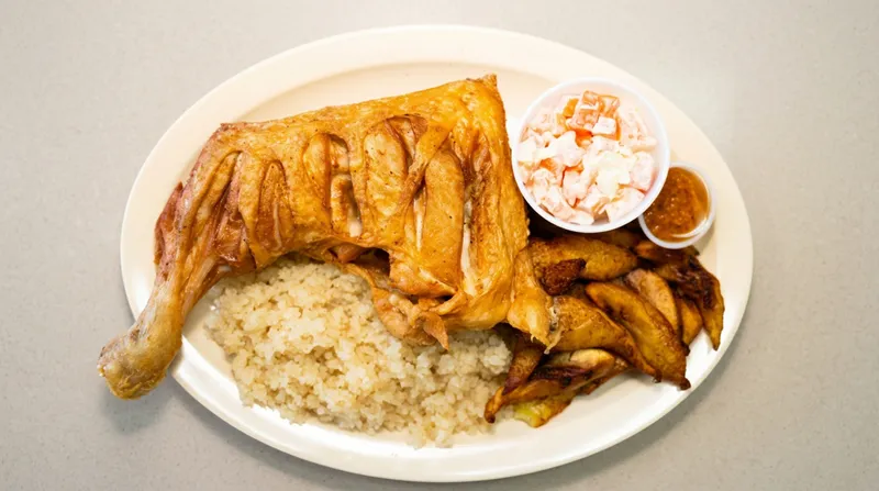 Attieke with Chicken & Plantains