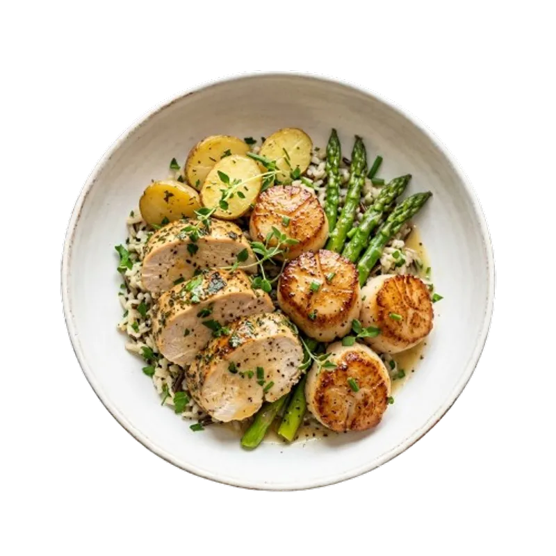 Chicken And Scallops