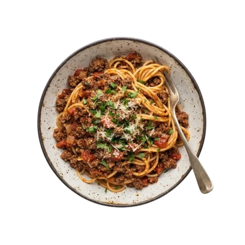 Espaguetti Con Carne Molida