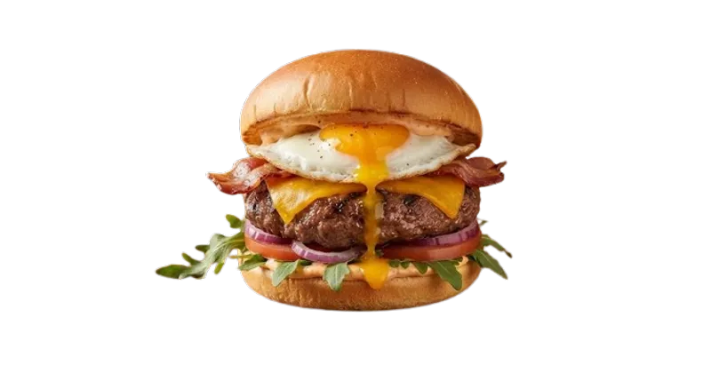 Hamburguesa Con Huevo