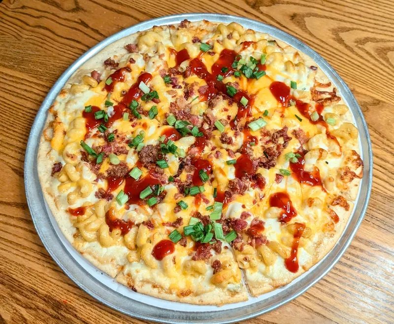 14" BBQ Bacon Mac n' Cheese Pizza