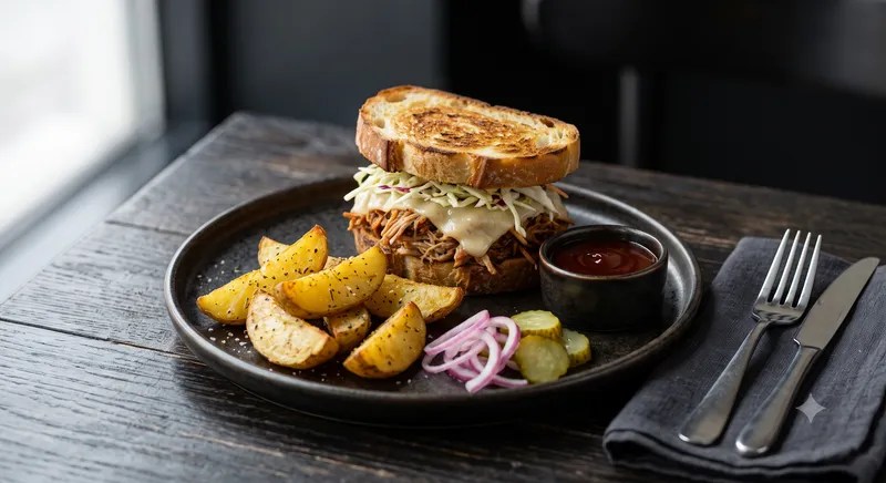 Sandwich With Baked Potato
