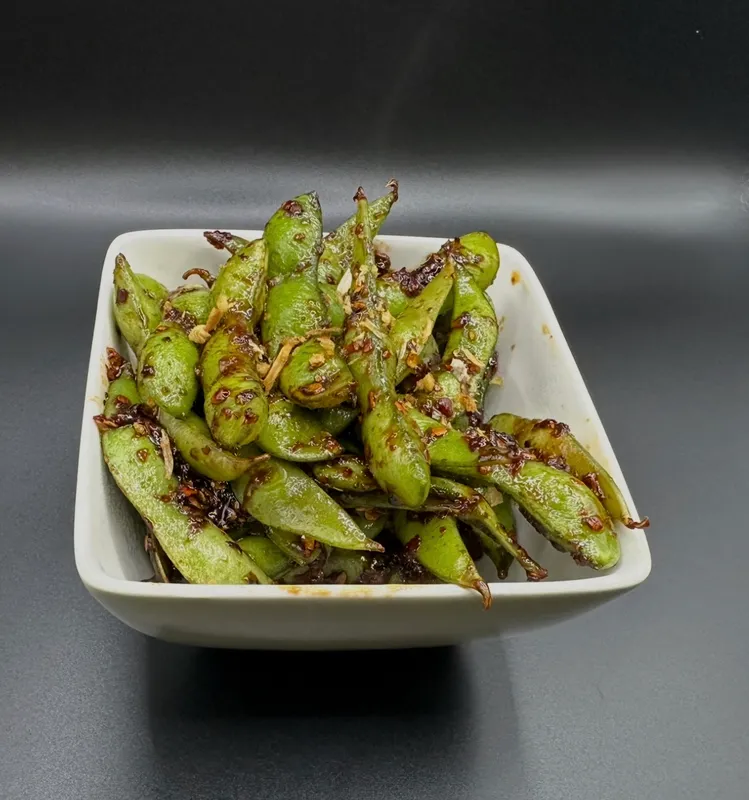 Spicy Basil Edamame