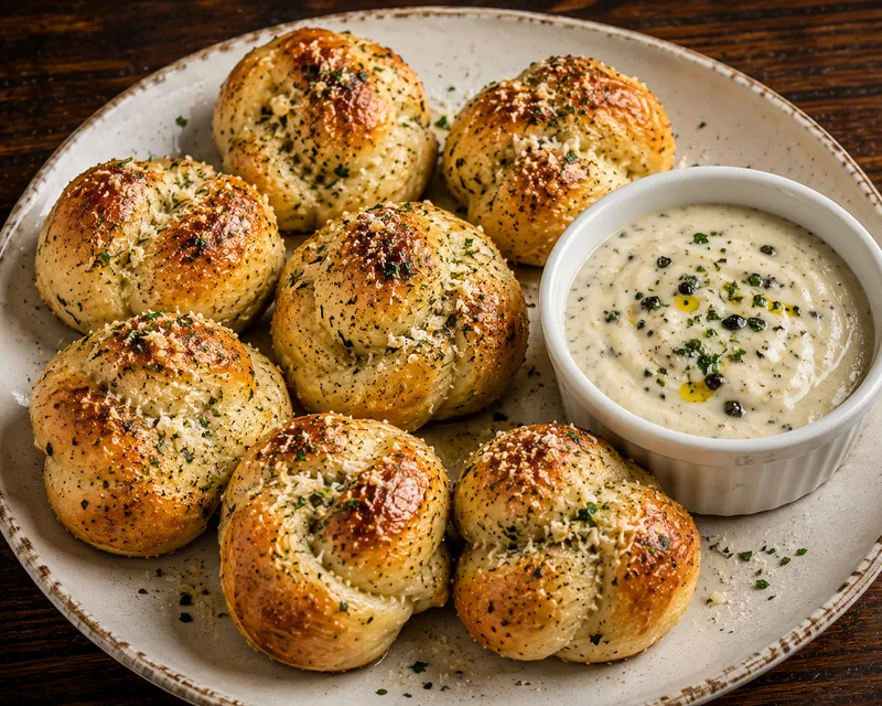 Truffle  Parmesan knots