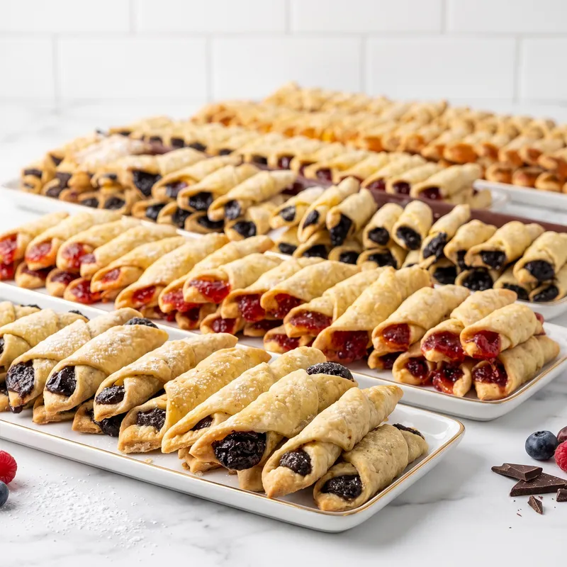 Hungarian Kiffle's Party Tray 100 Pcs