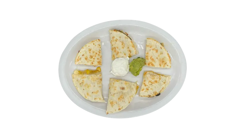 Three Vegetarian Quesadillas
