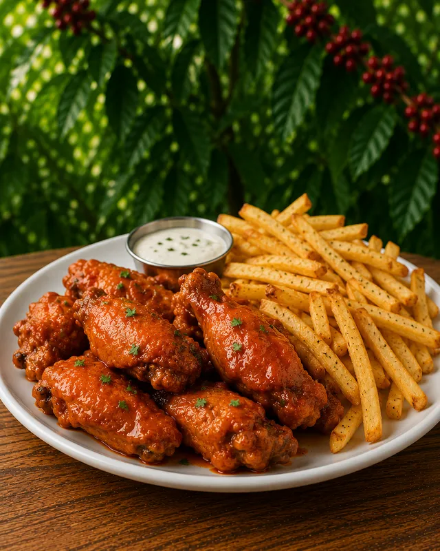 Chicken Wings & Fries