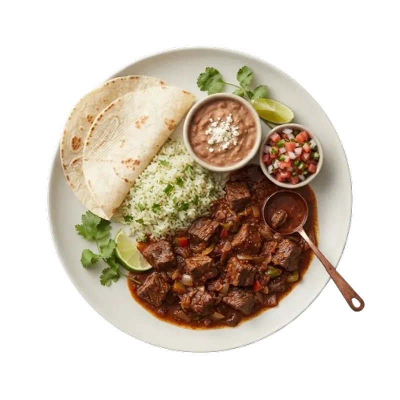 Carne Guisada Plate