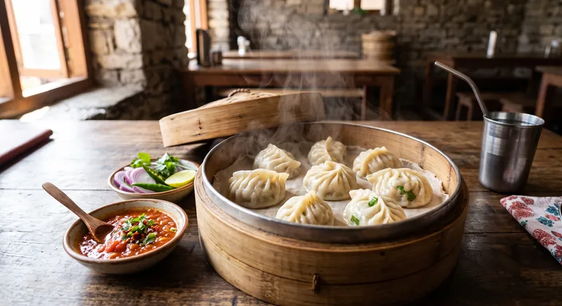 Steam Momo (Veg/Chicken/Pork)