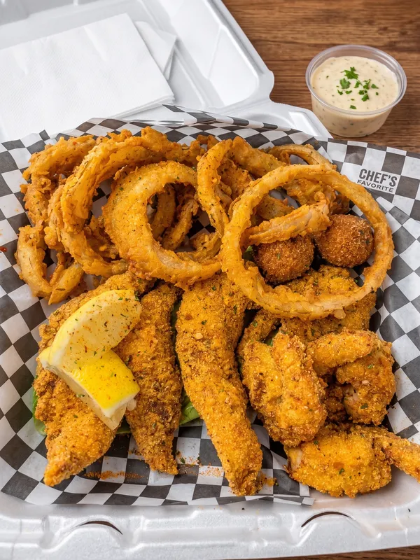 Half Catfish / Shrimp Combo