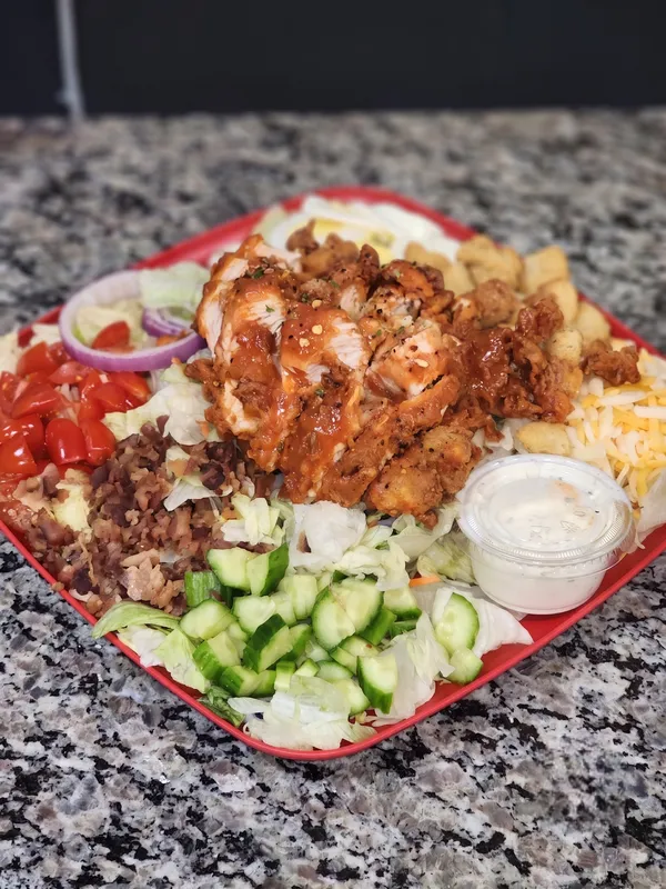 Buffalo Chicken Tender Salad