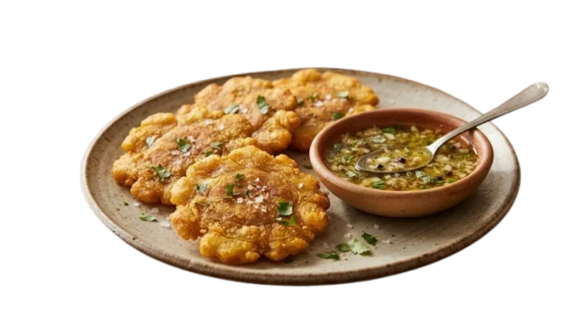 Tostones (3) With Mojo Sauce