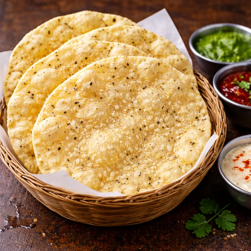 Papadums 4 Pcs
