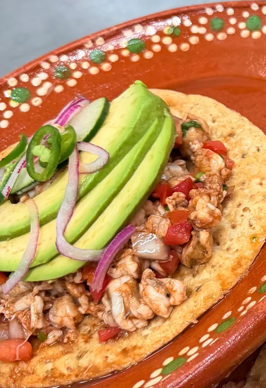 Tostada De Ceviche De Camaron