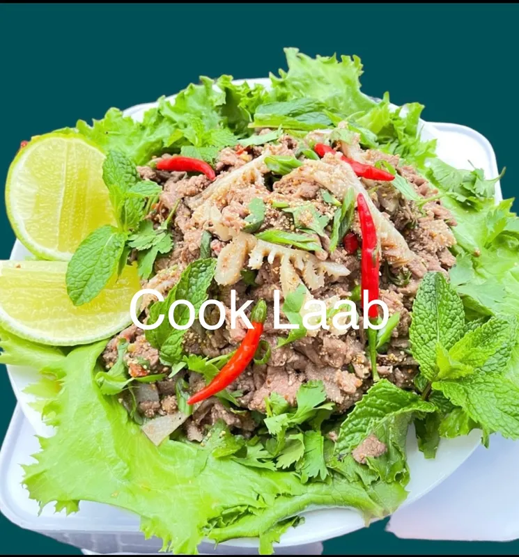 Cooked Beef Laab