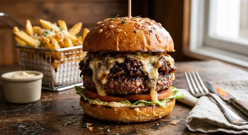 French Onion Burger