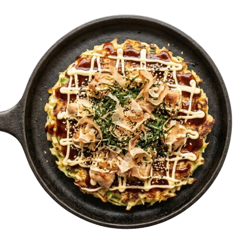 Okonomiyaki With Chicken