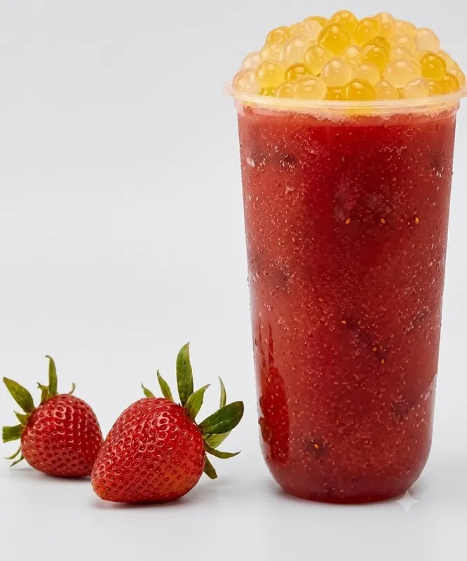 Strawberry Green Tea (Real Fruit)