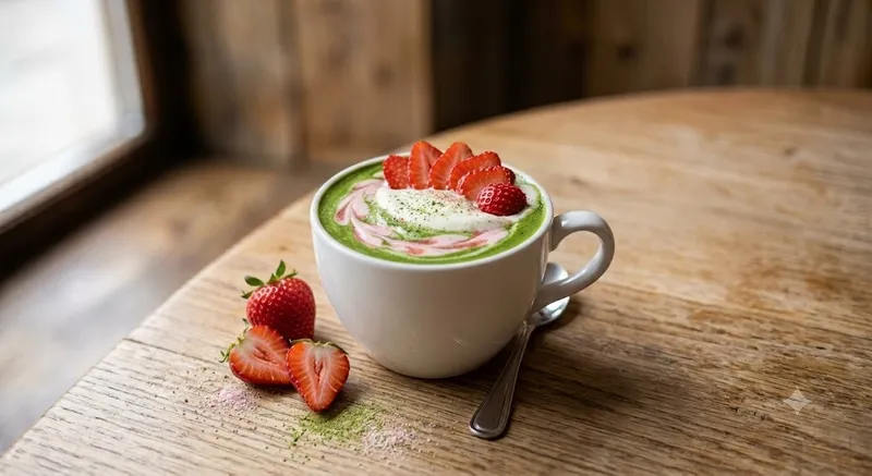 Strawberries & Cream Matcha