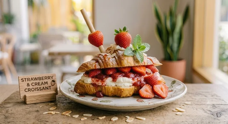 Strawberry & Cream Croissant