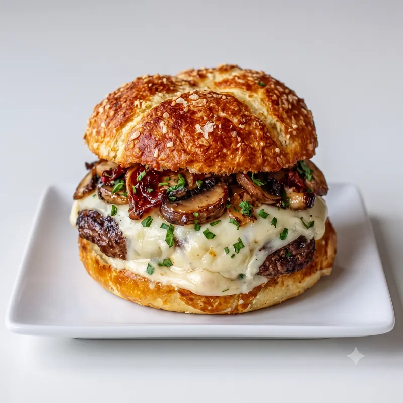 Ironside Swiss & 's hroom Burger