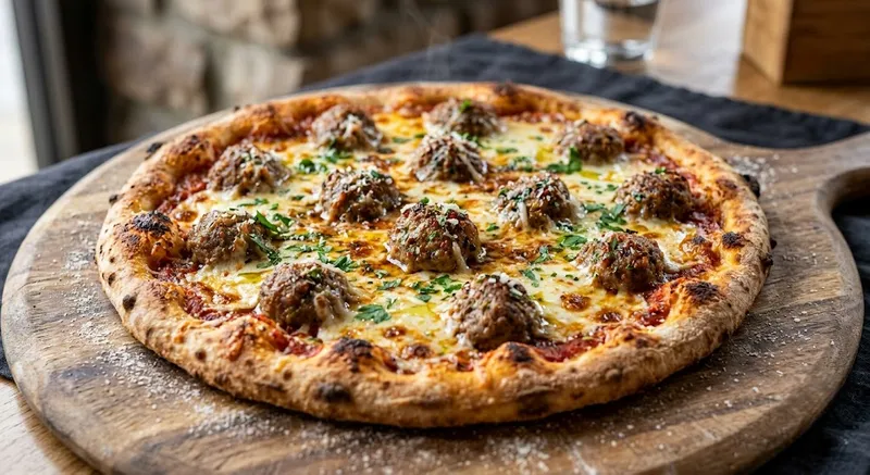 Meatball (Halal) Pizza