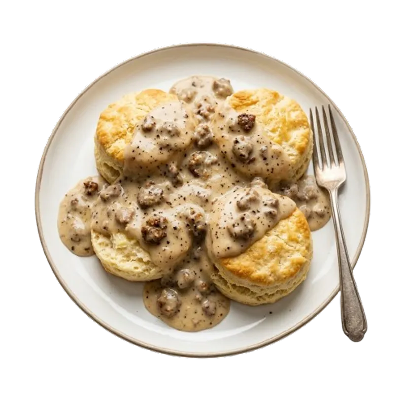 Biscuits & Homemade Sausage Gravy