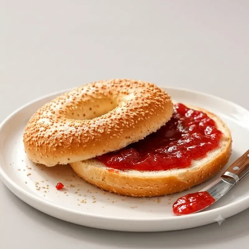 Bagel With Jam/Jelly